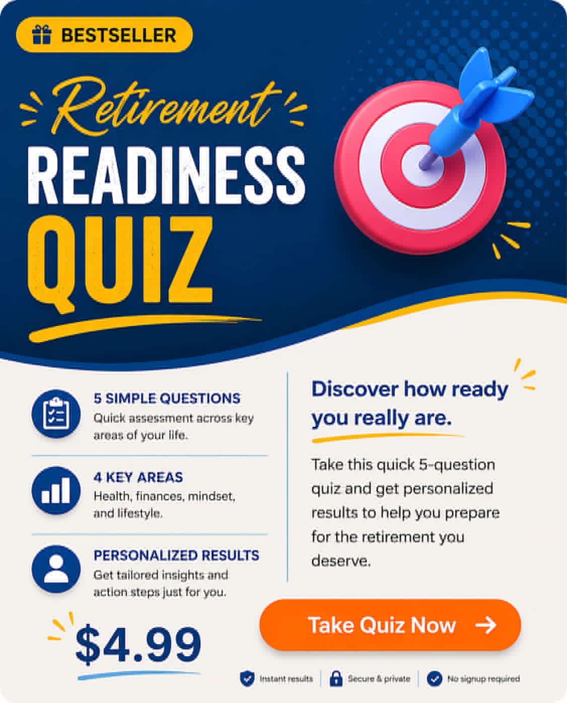 Retirement Readiness Quiz — 5-question assessment